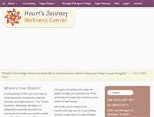 Tablet Screenshot of heartsjourneywellness.com